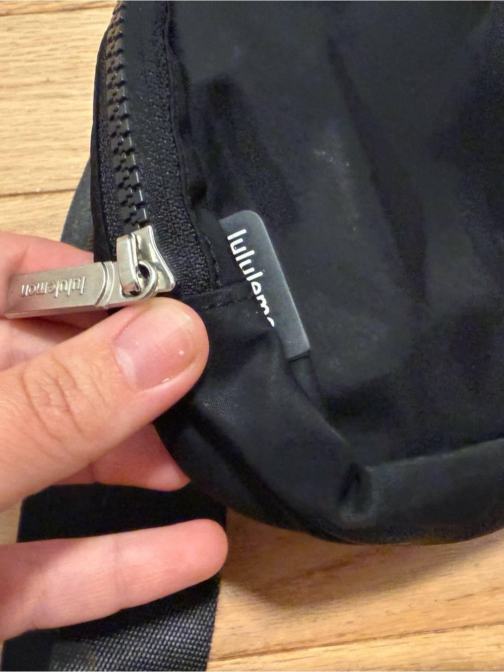 lululemon Black Belt Bag with Silver Logo - Picture 2 of 6